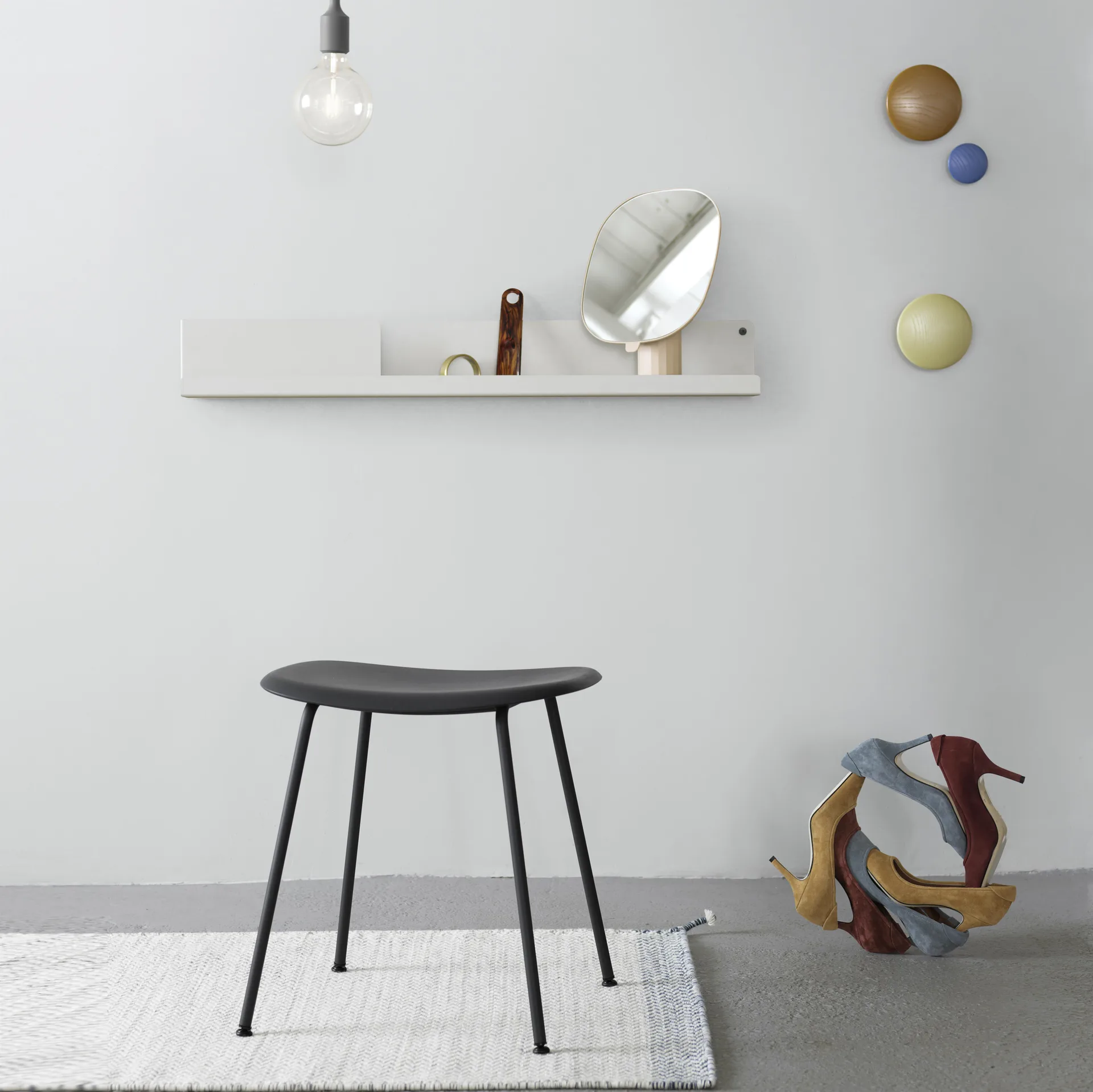 The Dots 衣钩 午夜蓝, 特小号 Muuto