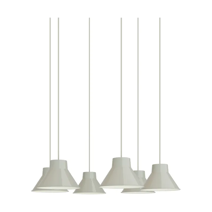 Top 吊灯 6头簇灯 - 灰色，直径21cm - Muuto