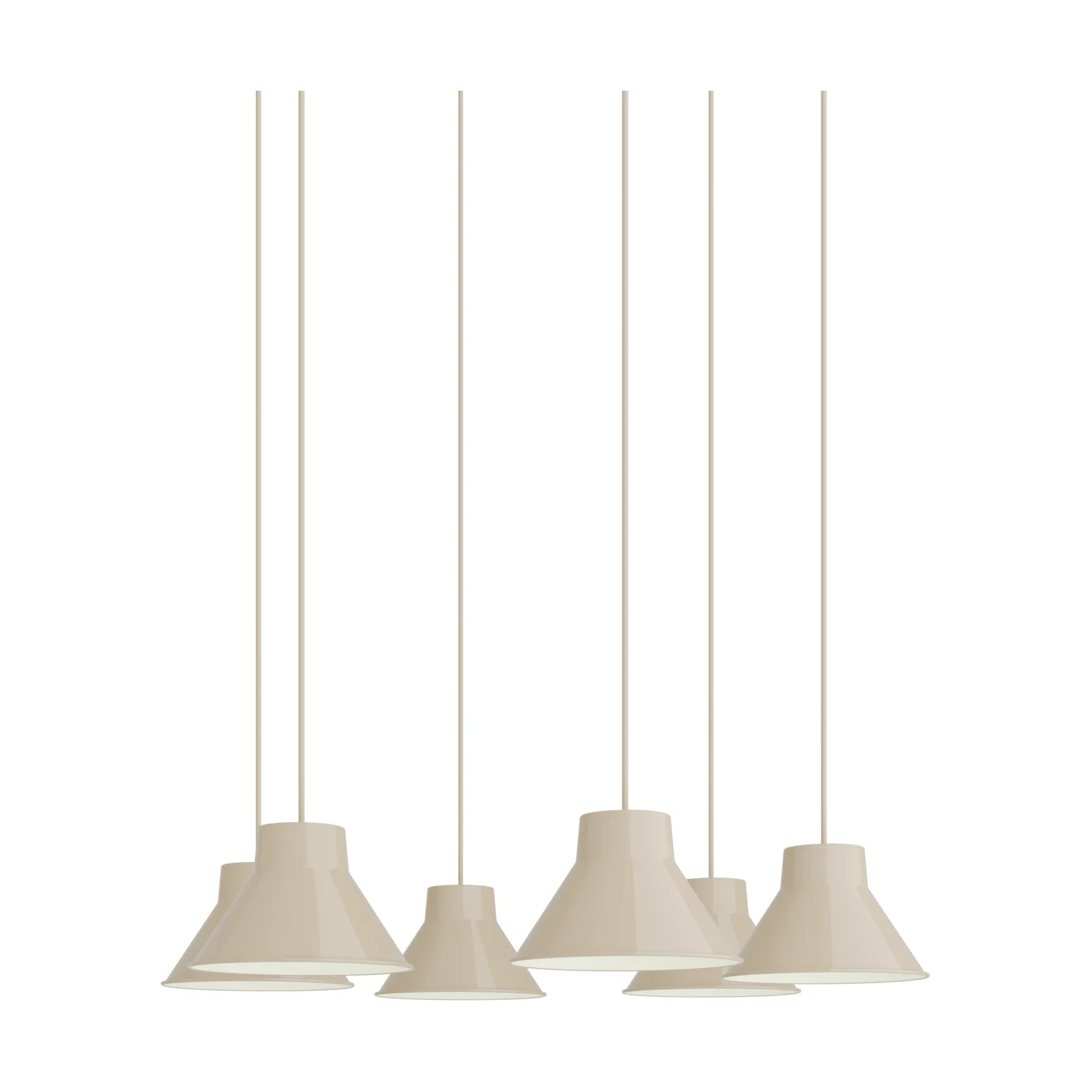 Top 吊灯 6头簇灯, 沙色，直径21cm Muuto