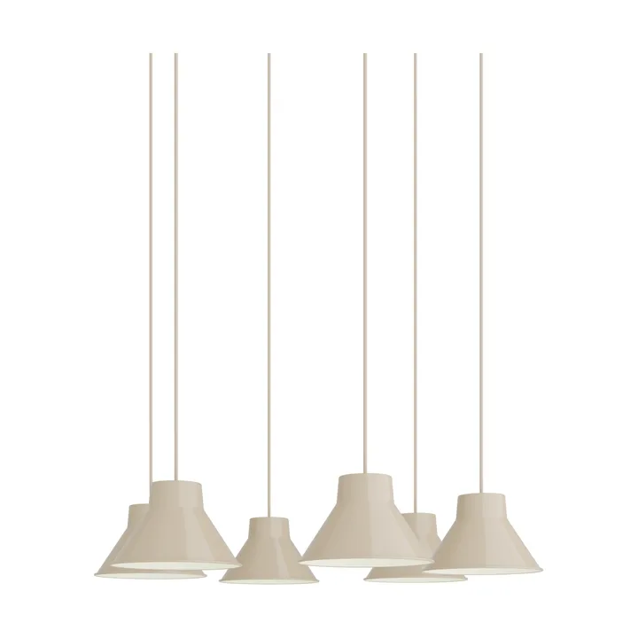 Top 吊灯 6头簇灯 - 沙色，直径21cm - Muuto