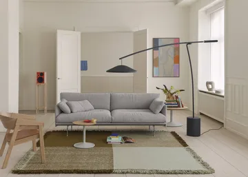 Verso 羊毛地毯 - 浅绿色-暖棕色，258x258cm - Muuto