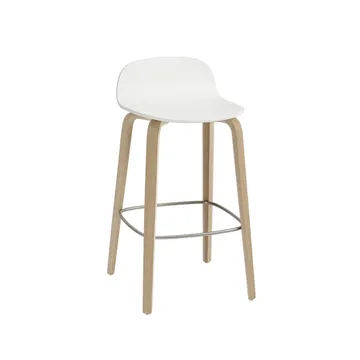 Visu 吧凳65cm - 白色_橡木 - Muuto