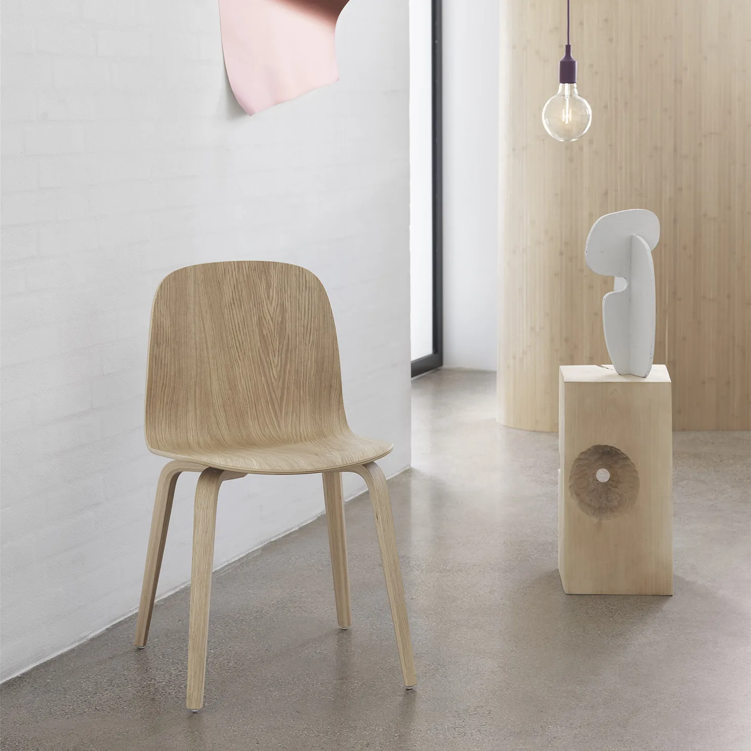 Visu 椅子 木质底座, 橡木 Muuto