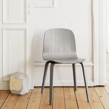 Visu 椅子 木质底座 - 灰色 - Muuto