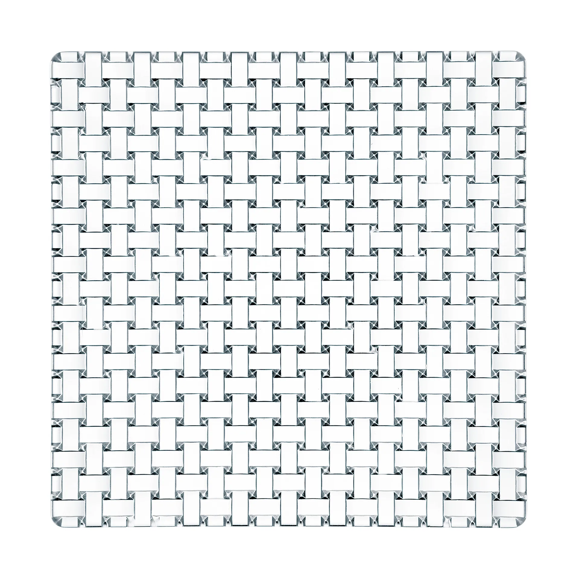 Bossa Nova 玻璃浅平盘/方盘茶盘 28x28 cm, 透明 Nachtmann