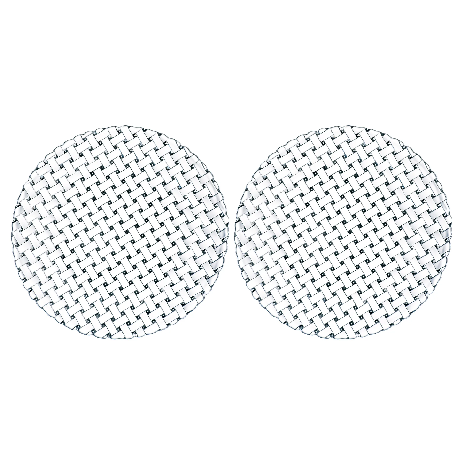 Bossa Nova 玻璃浅平盘/西餐圆盘 32cm 两件套装, 透明 Nachtmann