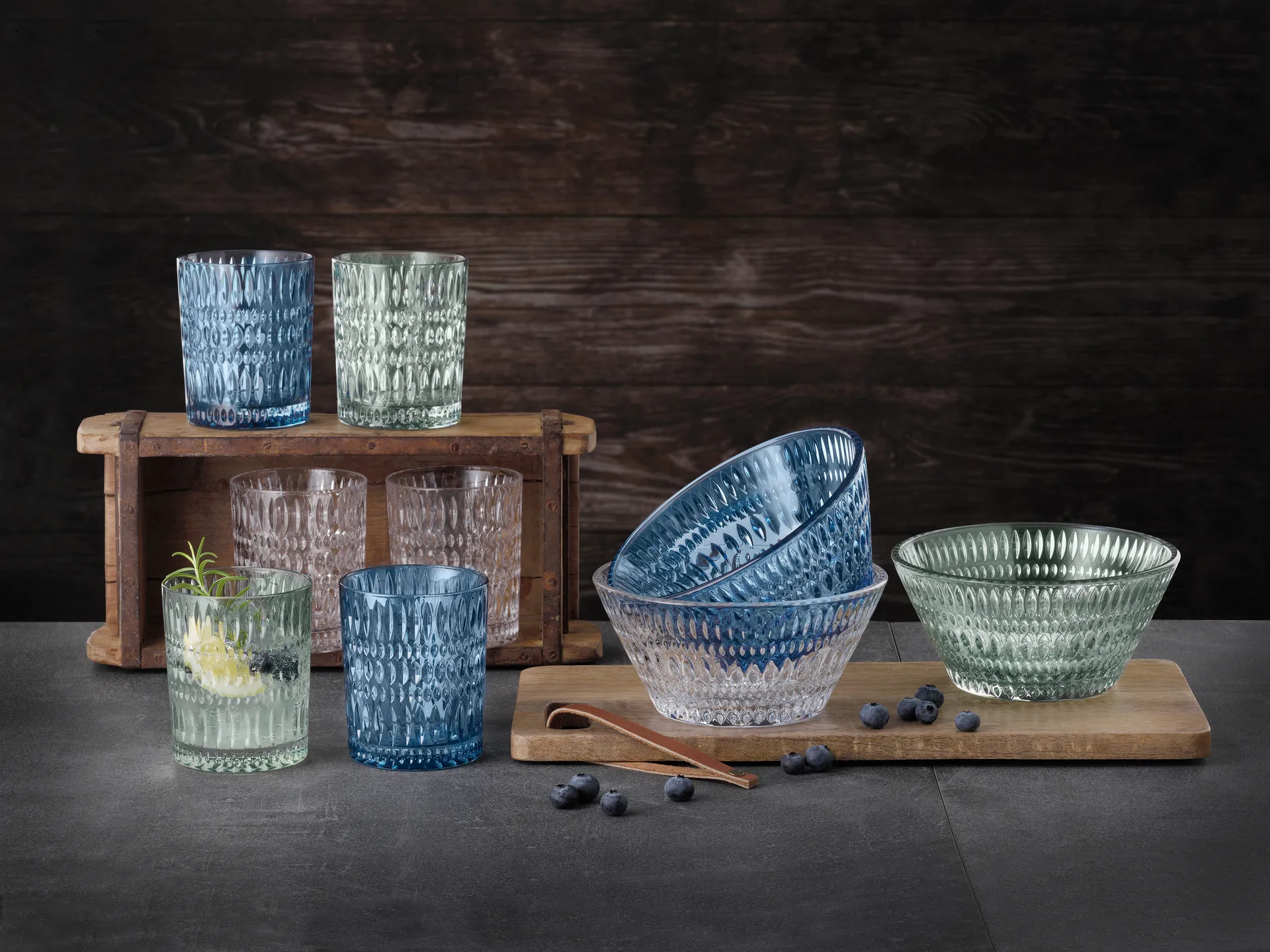 Ethno 碗 Ø16.5 cm, Vintage 蓝色 Nachtmann