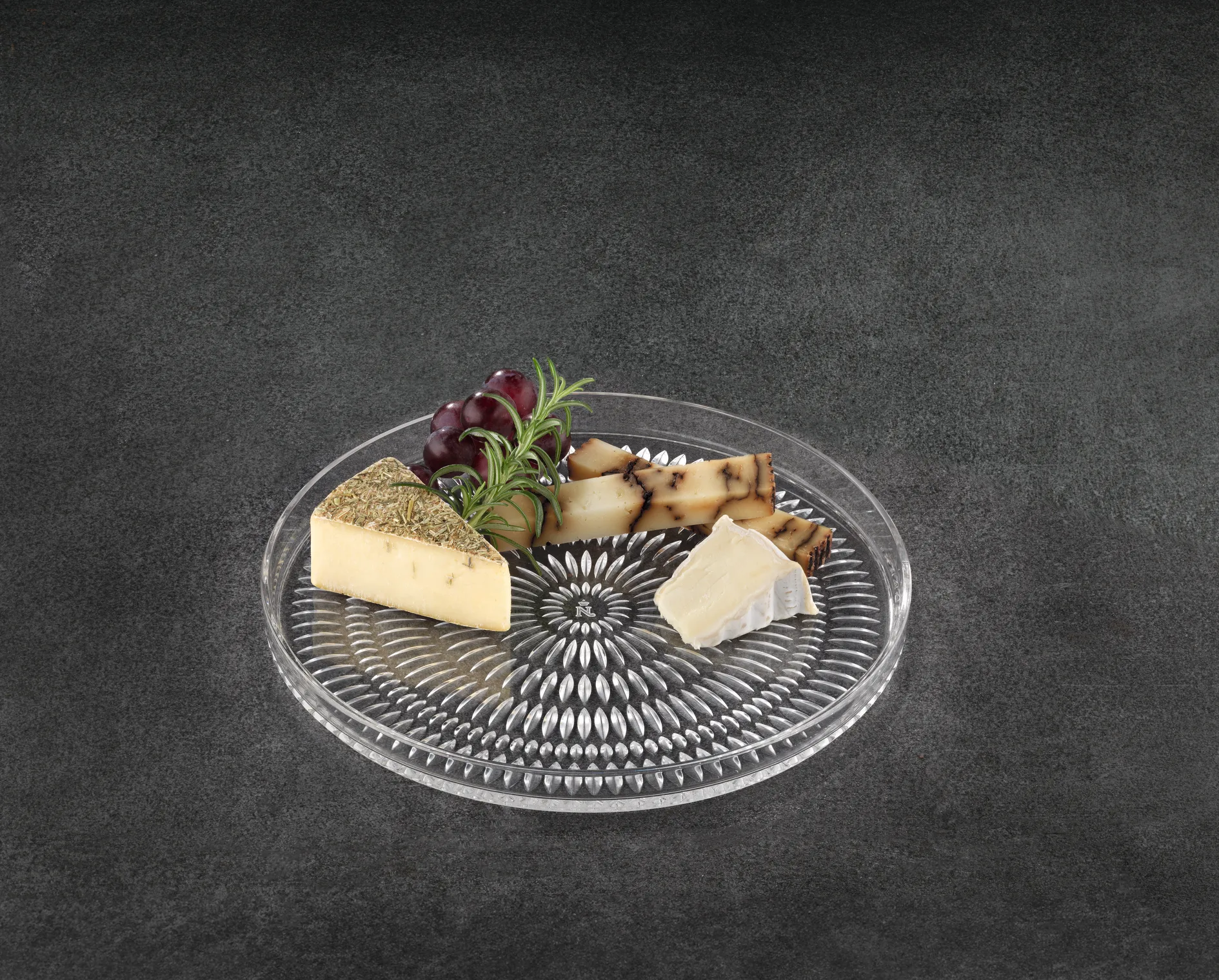 Ethno 盘子 Ø22 cm 两件套装, 透明 Nachtmann