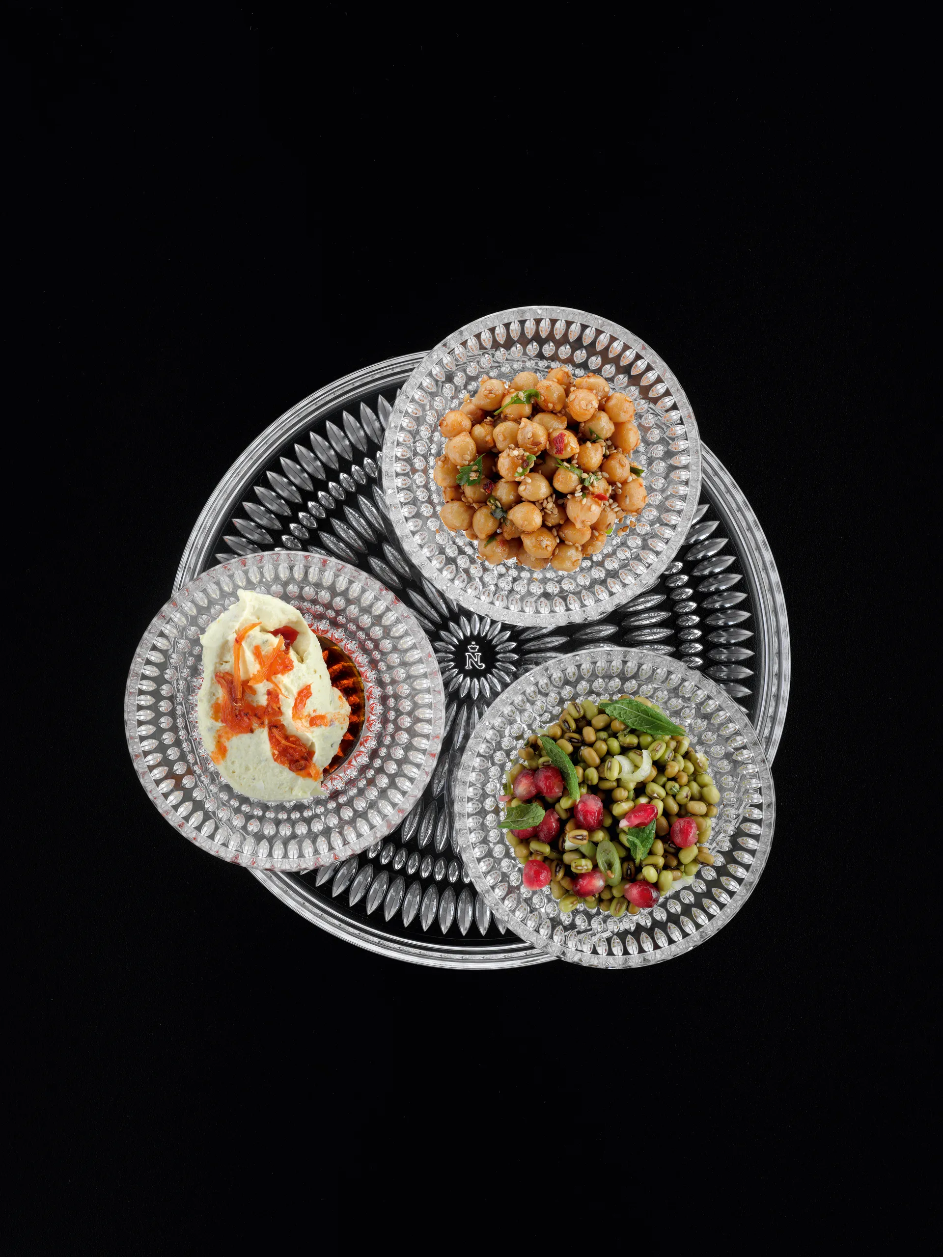 Ethno 餐具套装, 水晶玻璃杯 4只 Nachtmann