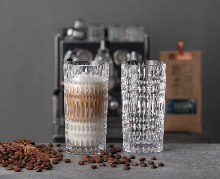 Ethno Barista 拿铁玻璃杯/咖啡杯 43.4 cl 两件套装, 透明 Nachtmann
