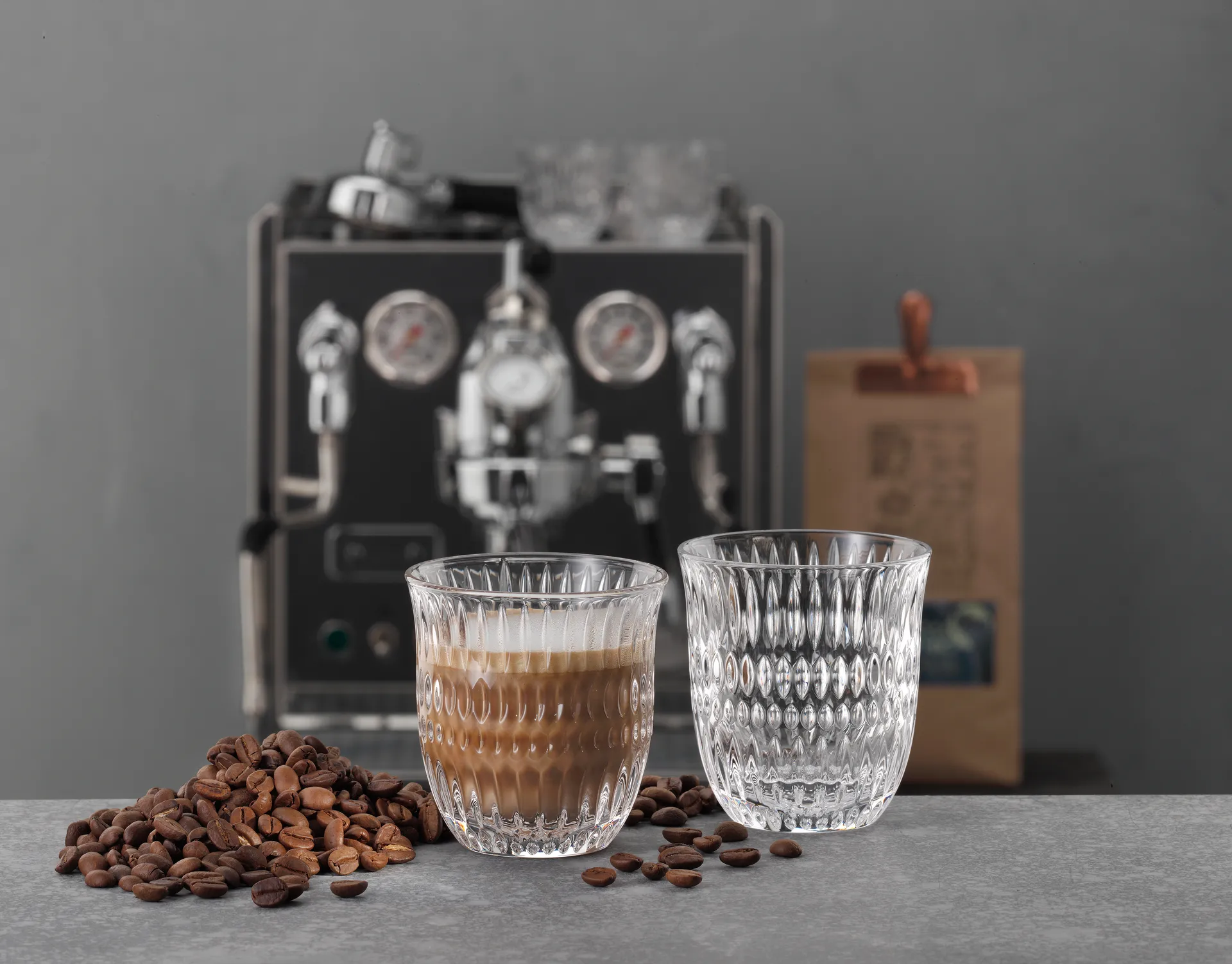 Ethno Barista Cappucino 玻璃 23.4 cl 两件套装, 透明 Nachtmann