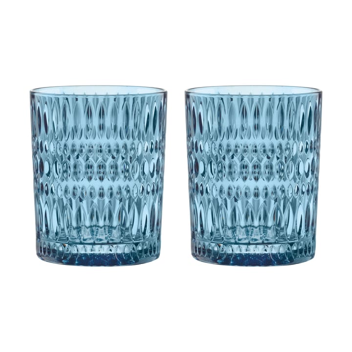 Ethno Tumbler 玻璃 30.4 cl 两件套装 - Vintage 蓝色 - Nachtmann