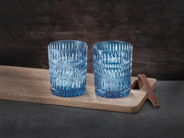 Ethno Tumbler 玻璃 30.4 cl 两件套装, Vintage 蓝色 Nachtmann