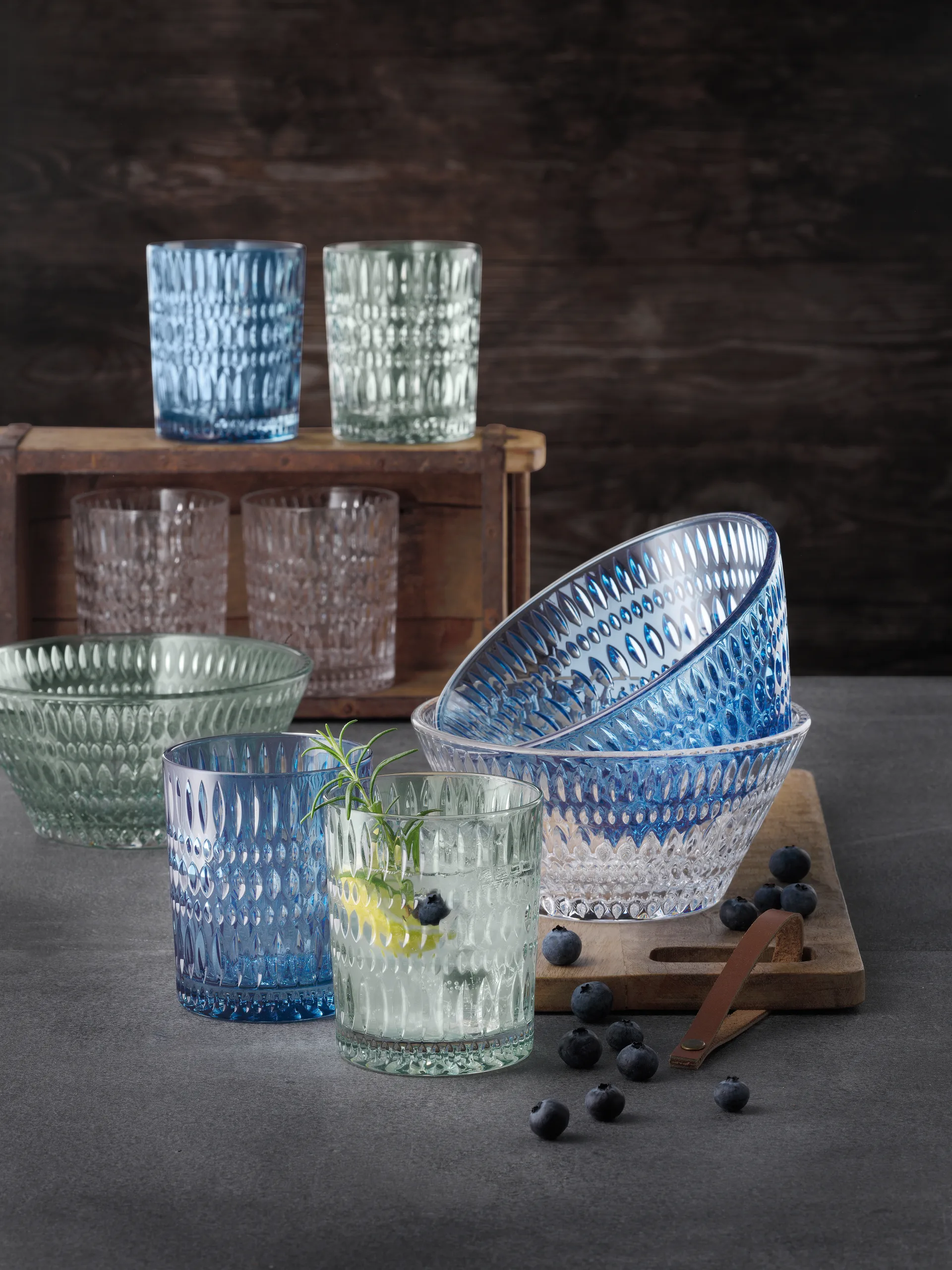 Ethno Tumbler 玻璃 30.4 cl 两件套装, 薄荷绿 Nachtmann