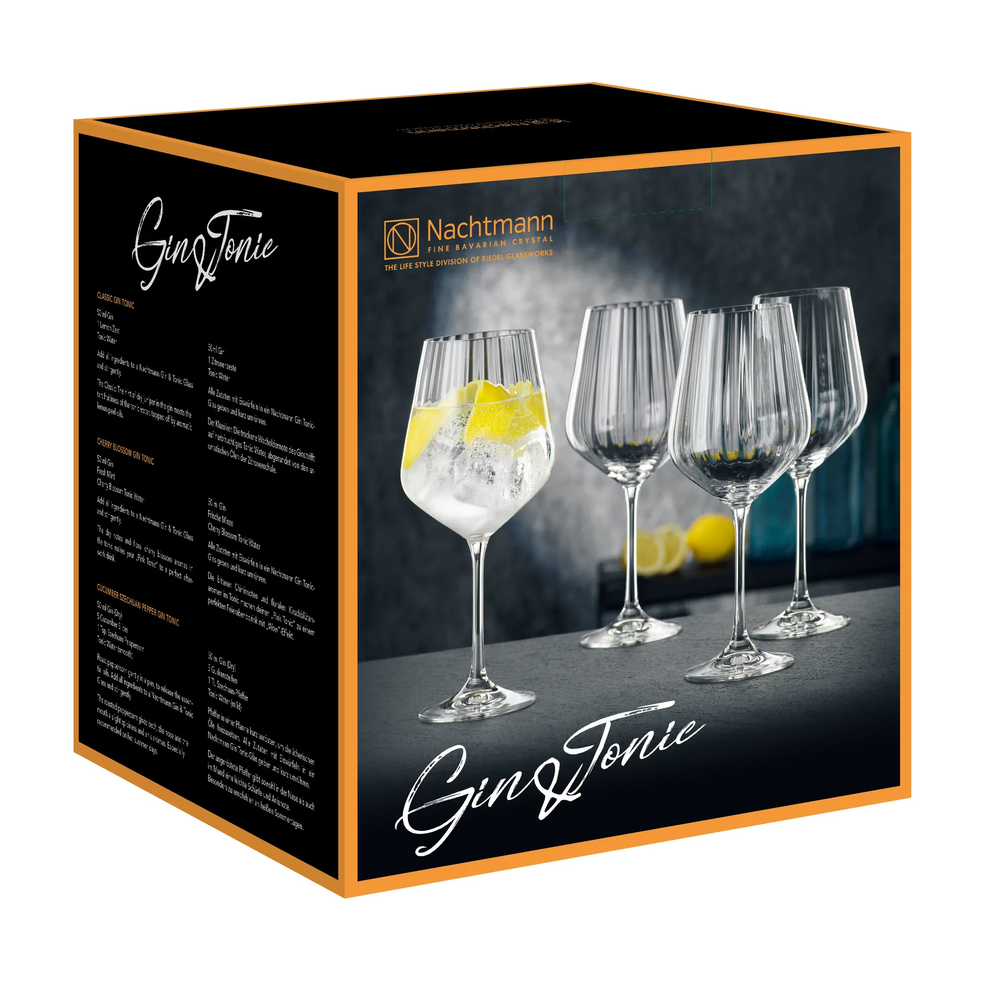 Nachtmann Gin & Tonic 酒杯 640ml 四支装, 透明 Nachtmann