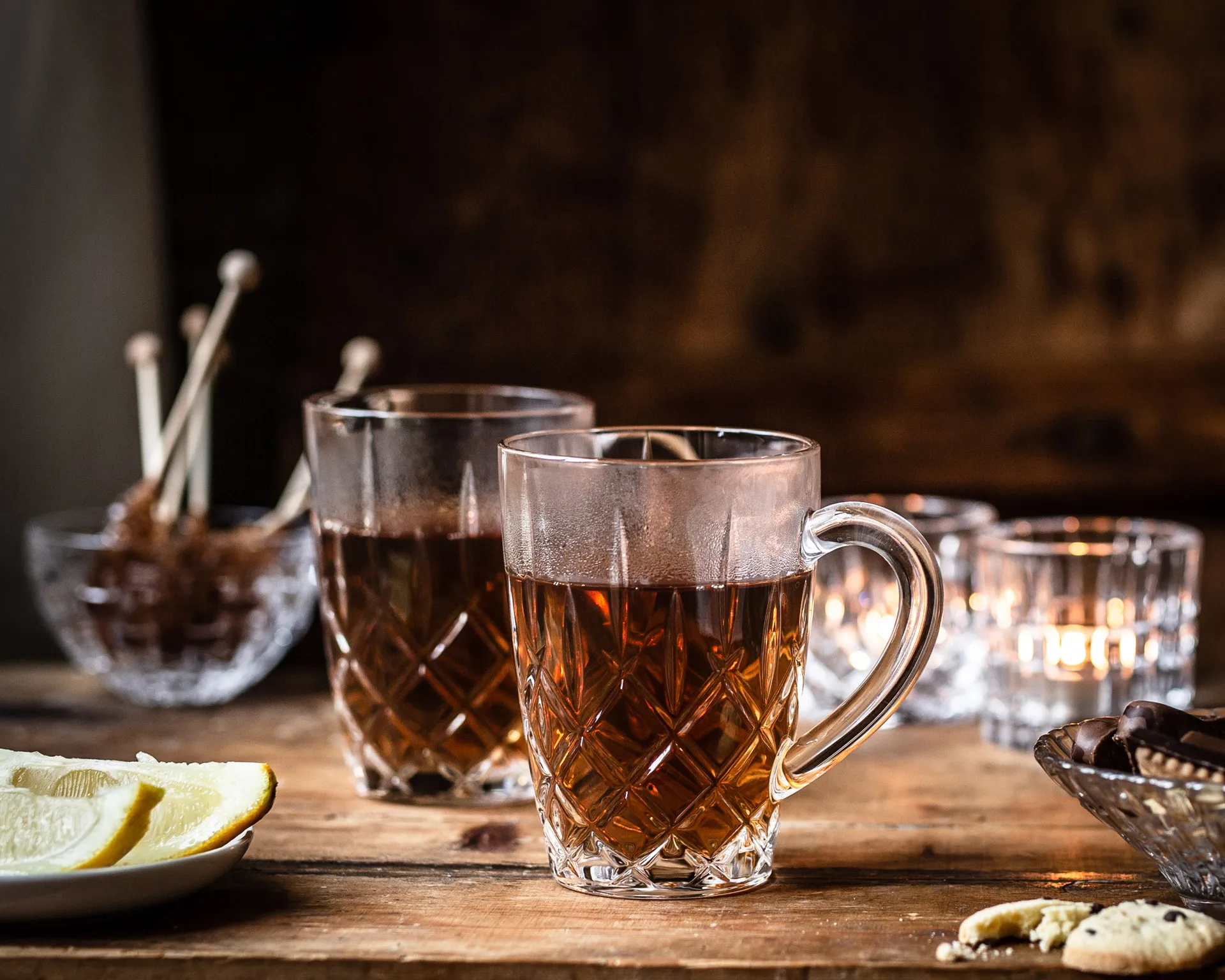 Noblesse 带把茶杯/马克杯/咖啡杯 35 cl 两件套装, 透明 Nachtmann