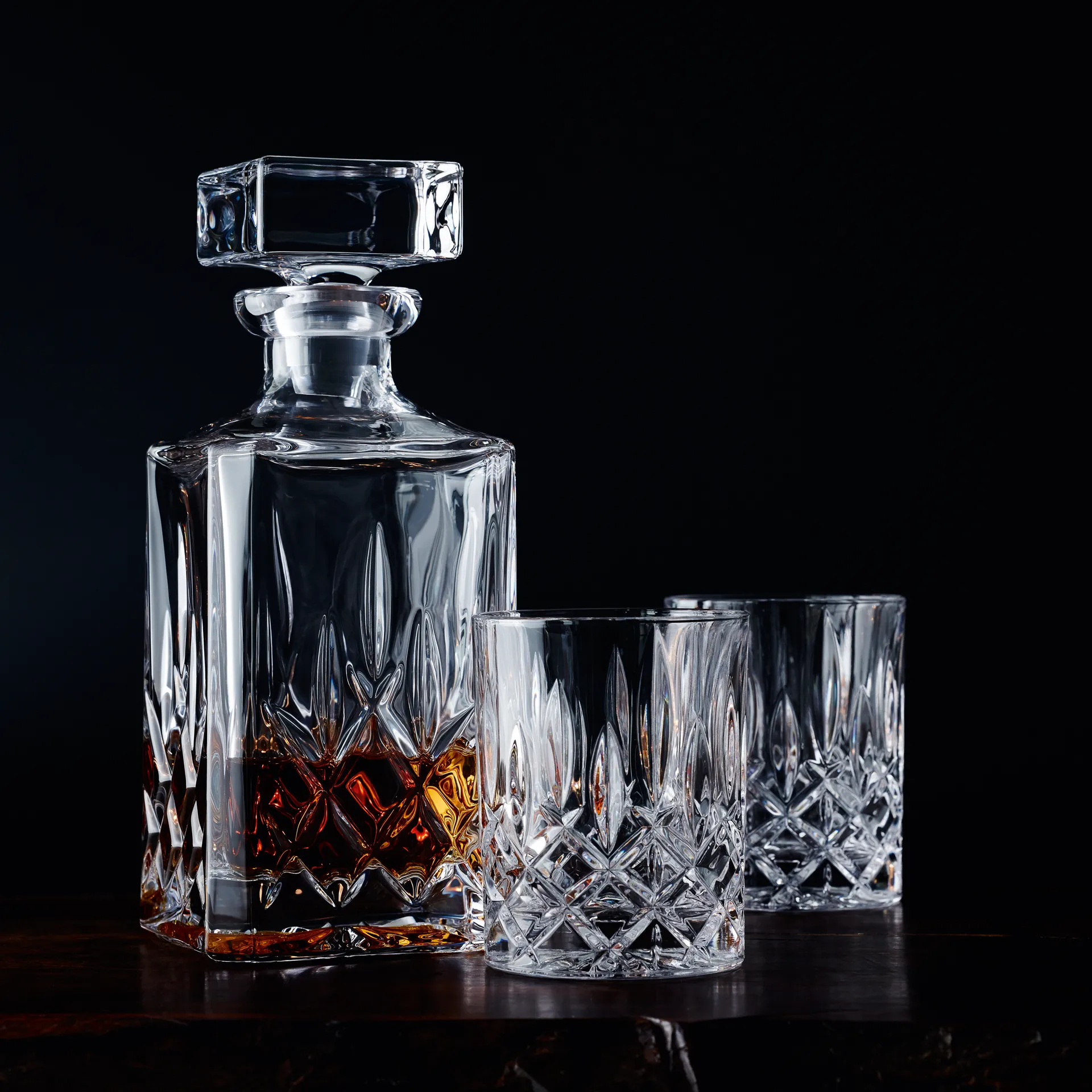 Noblesse 玻璃卡拉夫瓶酒盅&洋酒杯 两件套装, 37 cl Nachtmann