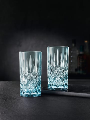 Noblesse 长饮杯/高球杯/高脚杯 玻璃 39.5 cl 两件套装 - 青色 - Nachtmann