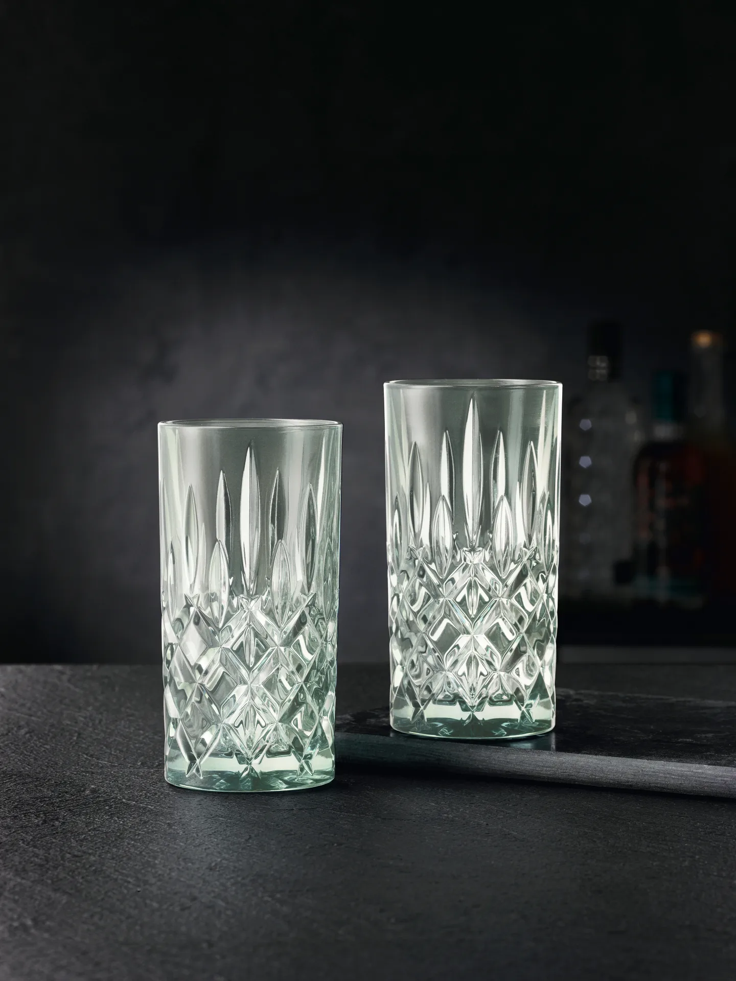 Noblesse 长饮杯/高球杯/高脚杯 玻璃 39.5 cl 两件套装, 薄荷绿 Nachtmann