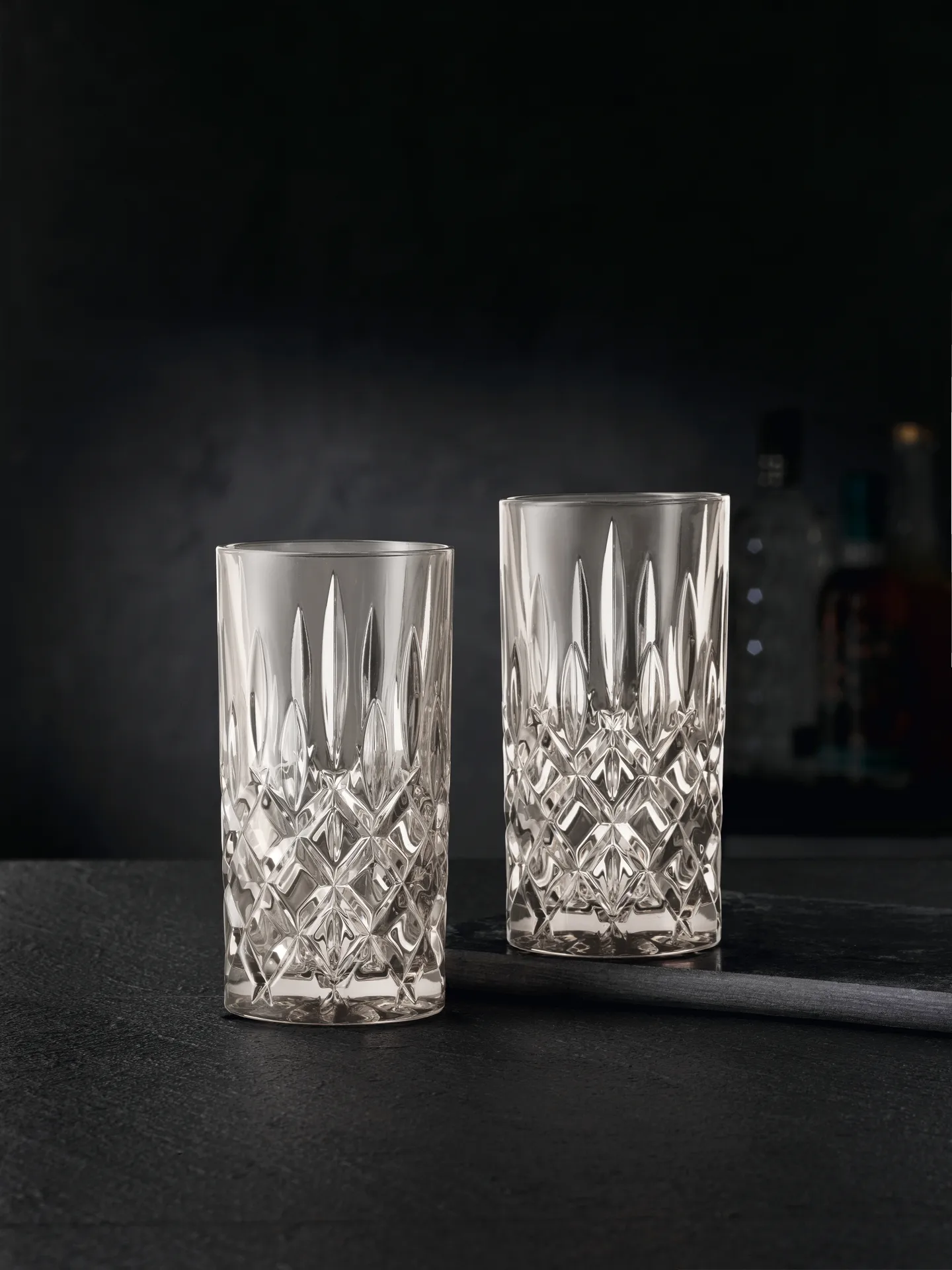 Noblesse 长饮杯/高球杯/高脚杯 玻璃 39.5 cl 两件套装, 灰褐色 Nachtmann
