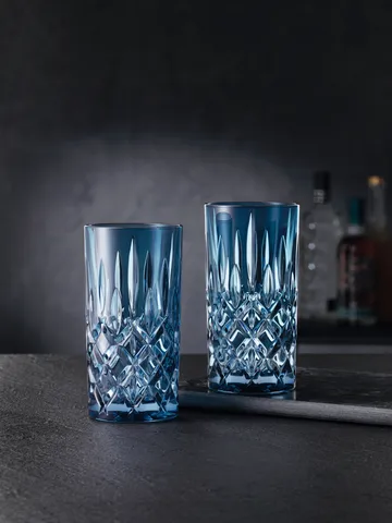 Noblesse长饮杯 395ml 2件装 - 复古蓝色 - Nachtmann