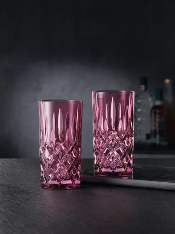Noblesse长饮杯 395ml 2件装 - 浆果色 - Nachtmann