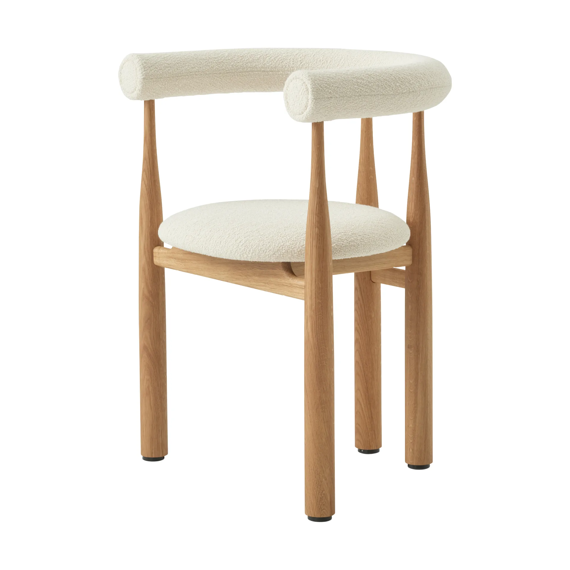 Bukowski_软包扶手椅, 橡木色_Barnum Lana New Works