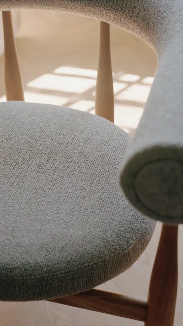 Bukowski Lounge 椅子 - 自然木色, Moss 17 - New Works