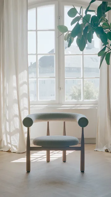 Bukowski Lounge 椅子 - 自然木色, Moss 17 - New Works