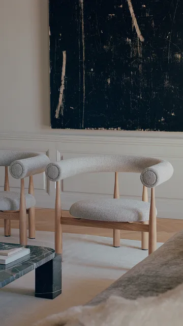 Bukowski Lounge 椅子 - 自然木色, Moss 17 - New Works