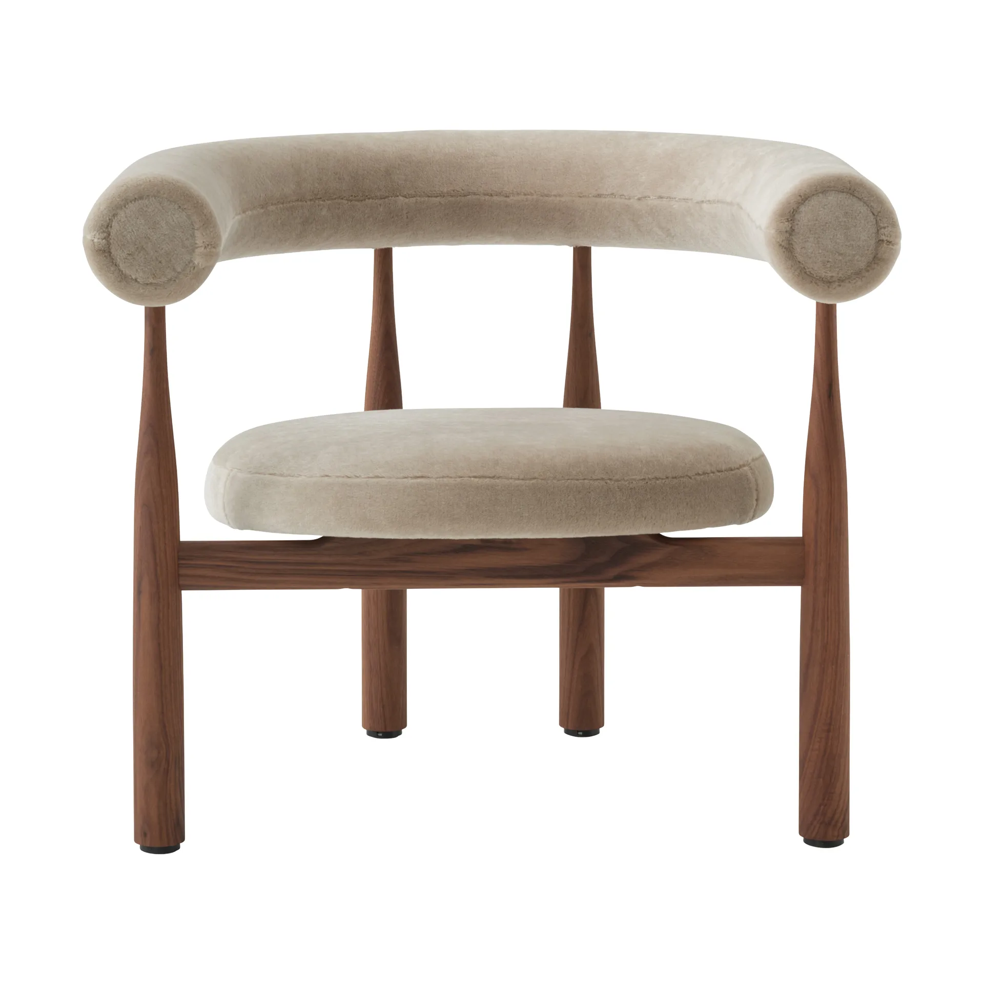 Bukowski Lounge 椅子, 核桃色, Rest 23 New Works