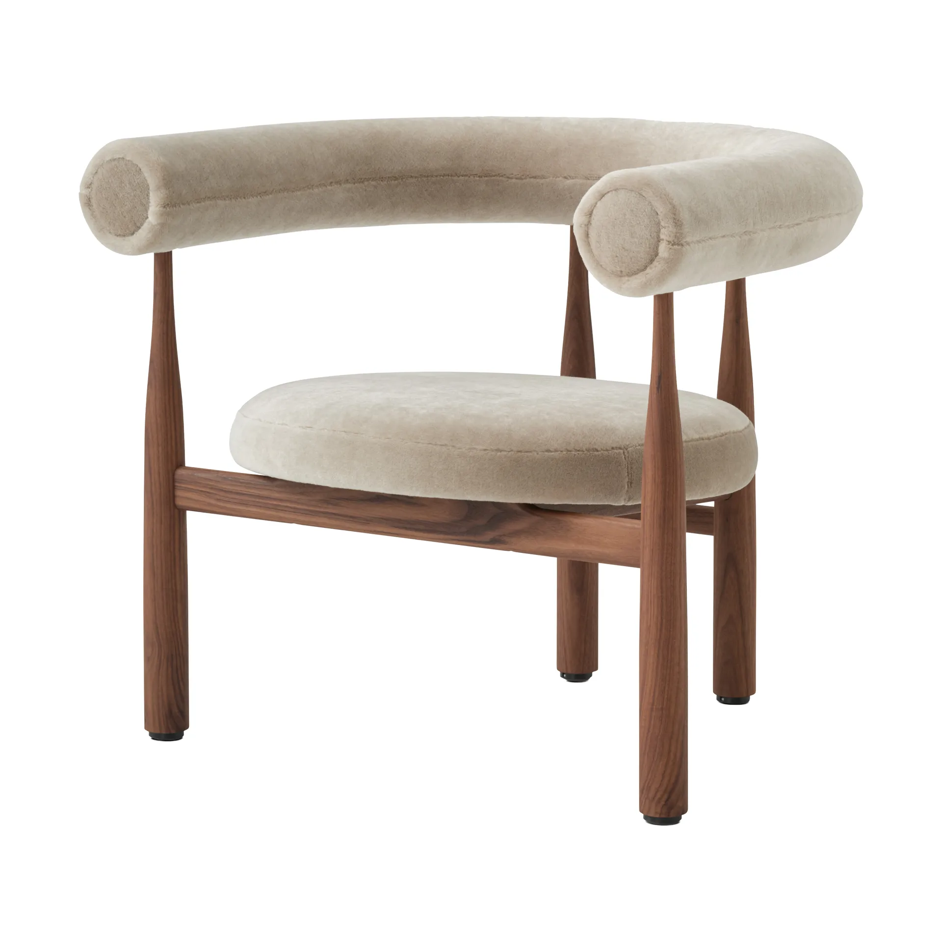 Bukowski Lounge 椅子, 核桃色, Rest 23 New Works