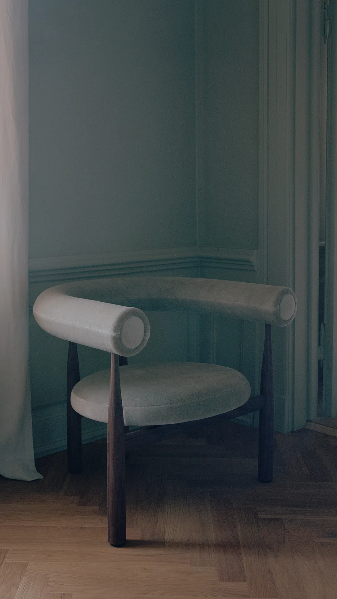 Bukowski Lounge 椅子, 核桃色, Rest 23 New Works