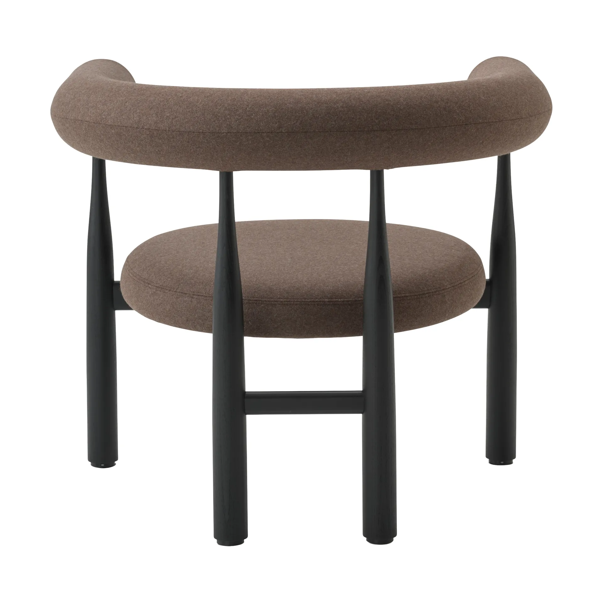 Bukowski Lounge 椅子, 黑色, Wooly Plus 1008 New Works