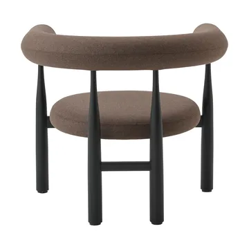 Bukowski Lounge 椅子 - 黑色, Wooly Plus 1008 - New Works