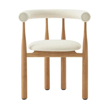 Bukowski upholstered 扶手椅 - 自然木色, Barnum Lana - New Works