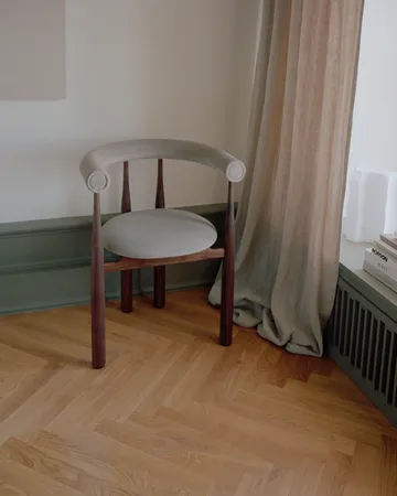 Bukowski upholstered 扶手椅 - 核桃色, Megan 26 米色 - New Works