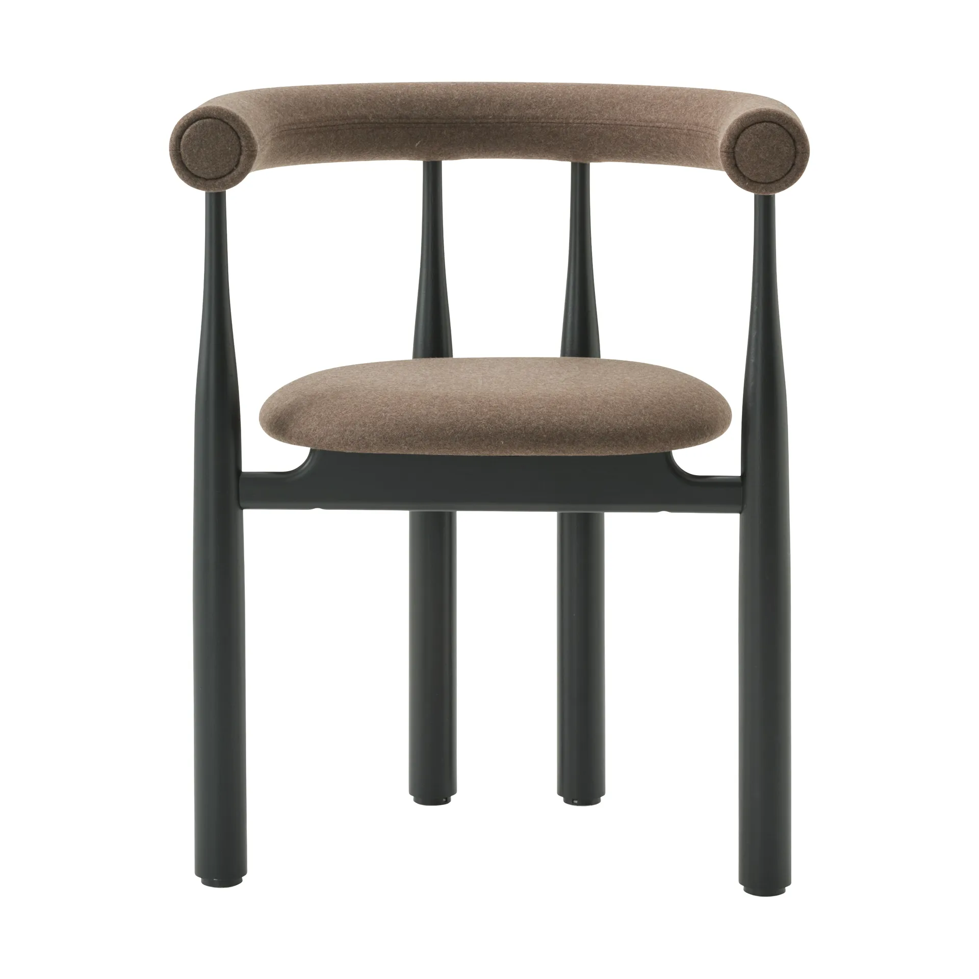 Bukowski upholstered 扶手椅, 黑色, Wooly Plus 1008 New Works