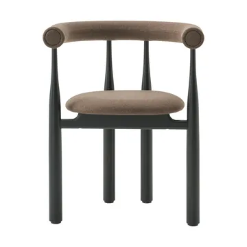 Bukowski upholstered 扶手椅 - 黑色, Wooly Plus 1008 - New Works