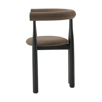 Bukowski upholstered 扶手椅 - 黑色, Wooly Plus 1008 - New Works