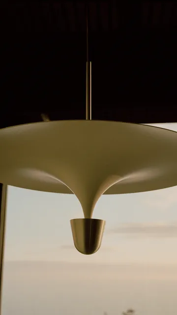 Chanterelle 吊灯 Ø60 cm - Nickel Plated - New Works