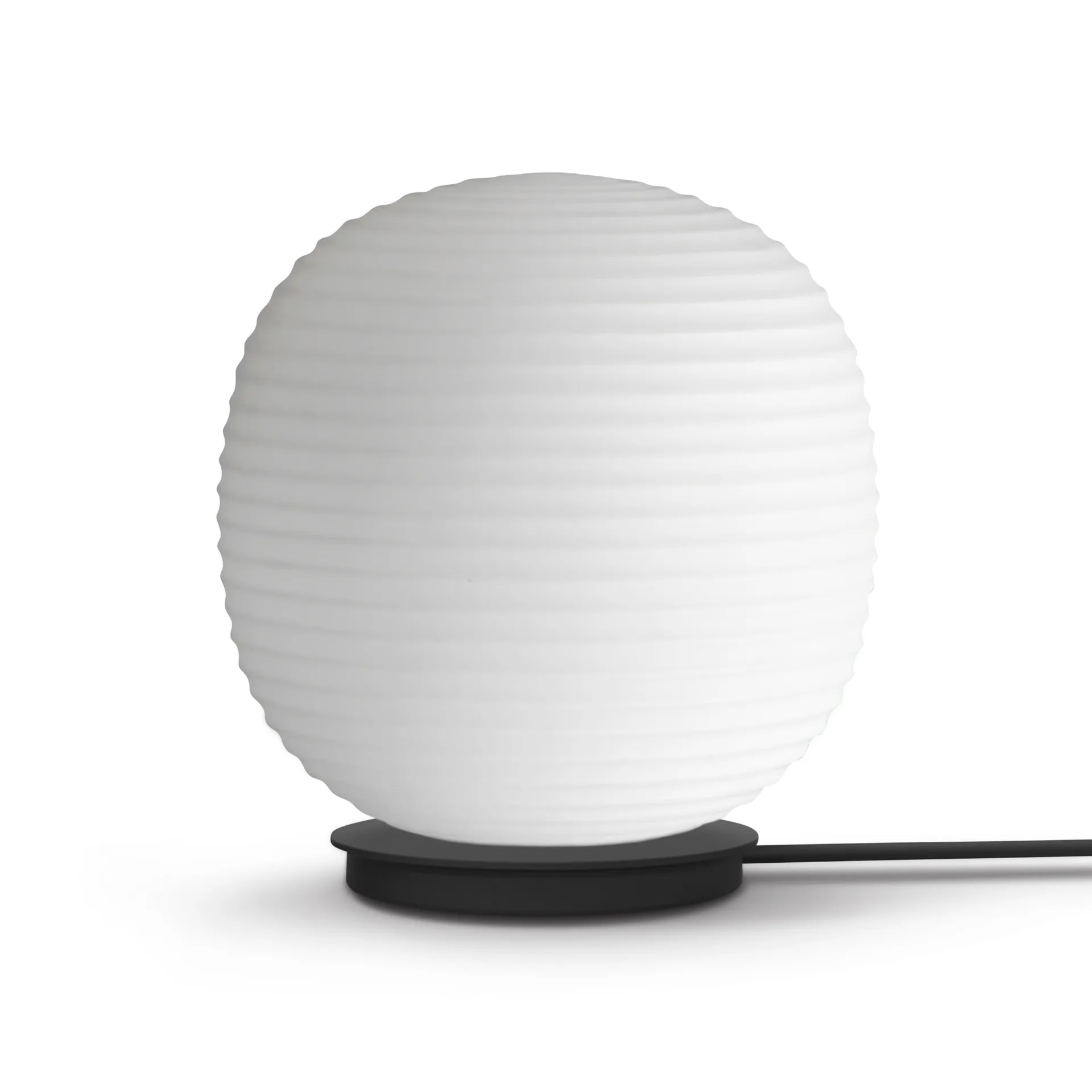 Lantern Globe 台灯 medium, 磨砂白色蛋白石玻璃 New Works