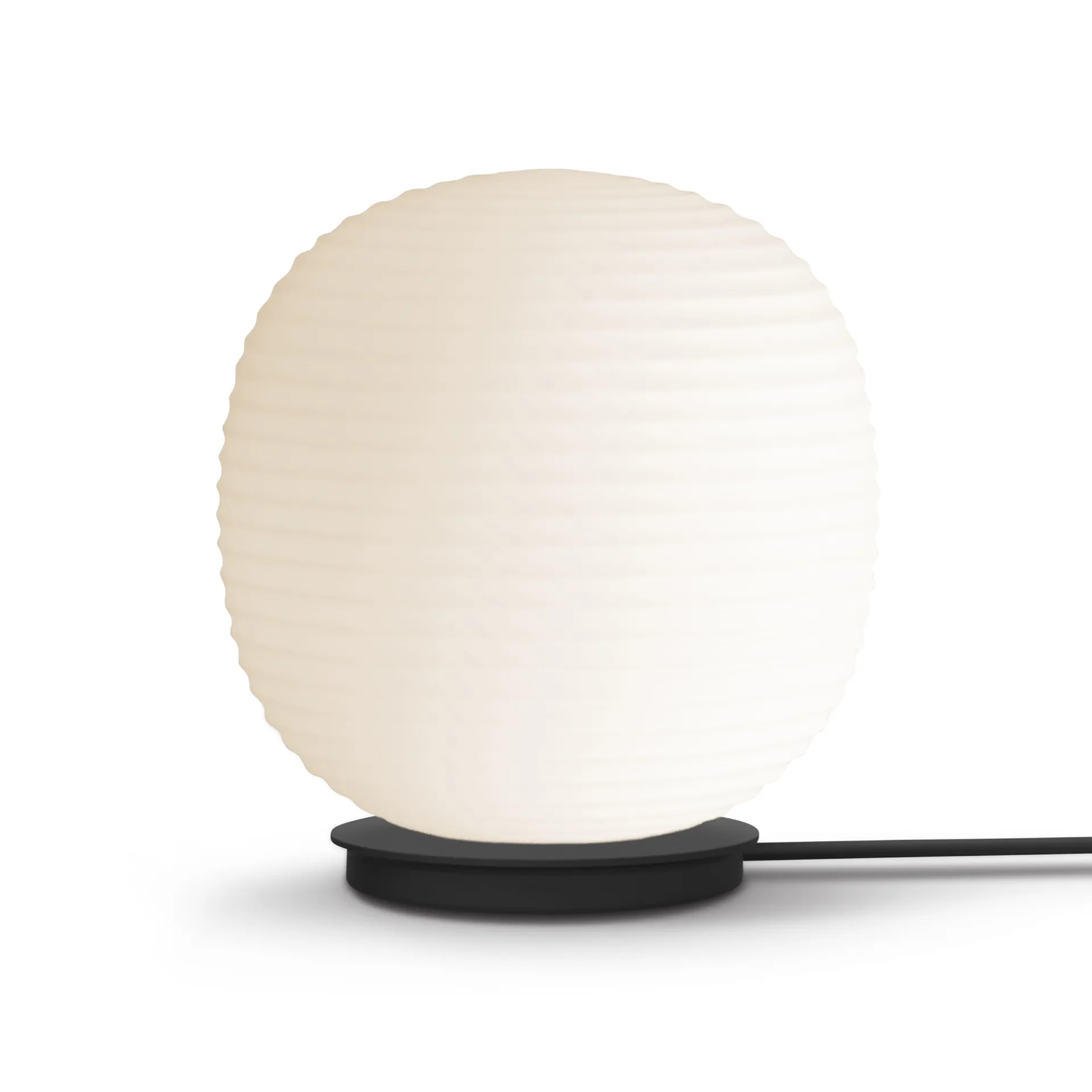 Lantern Globe 台灯 medium, 磨砂白色蛋白石玻璃 New Works