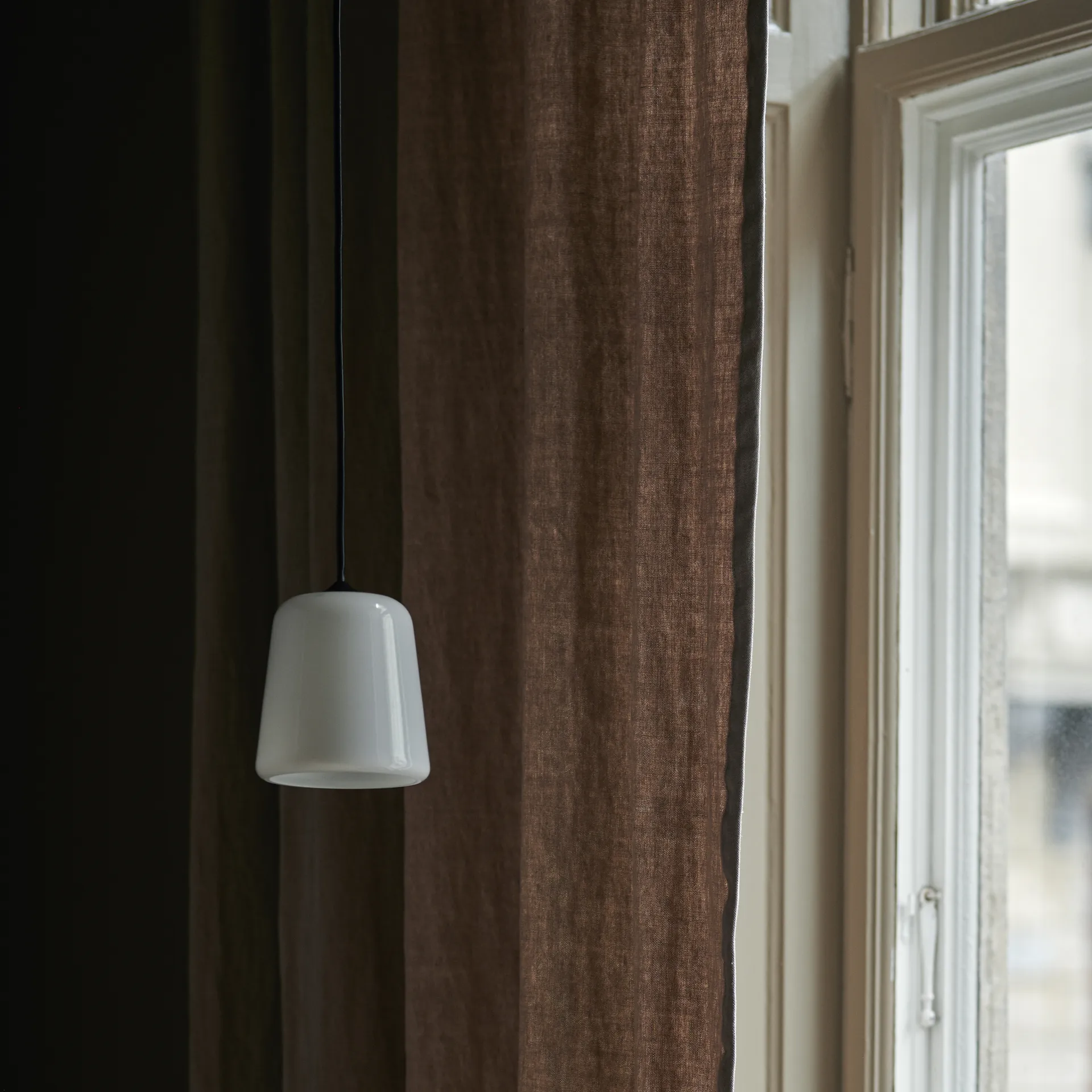 Material 吊灯, 白色 opal glass New Works