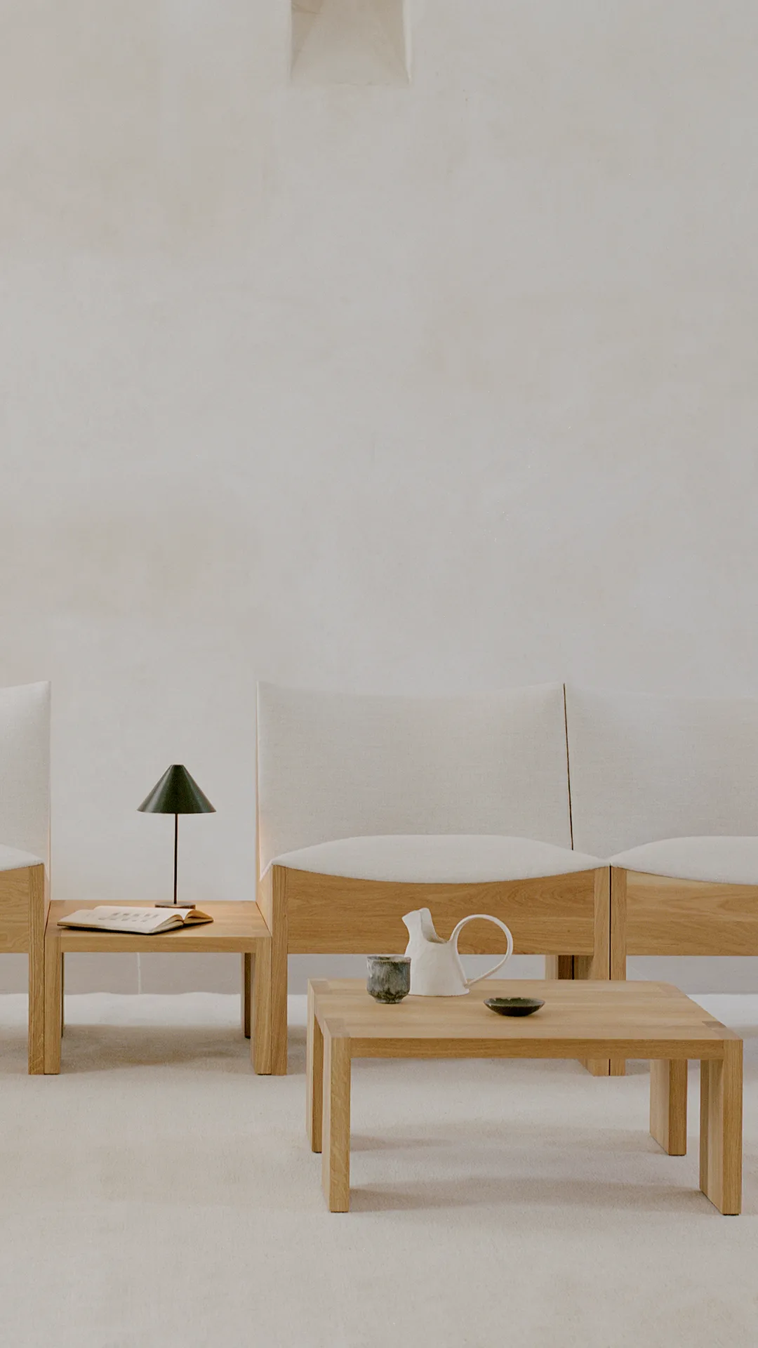 Tennon 咖啡桌, 自然木色, 61x43 cm New Works