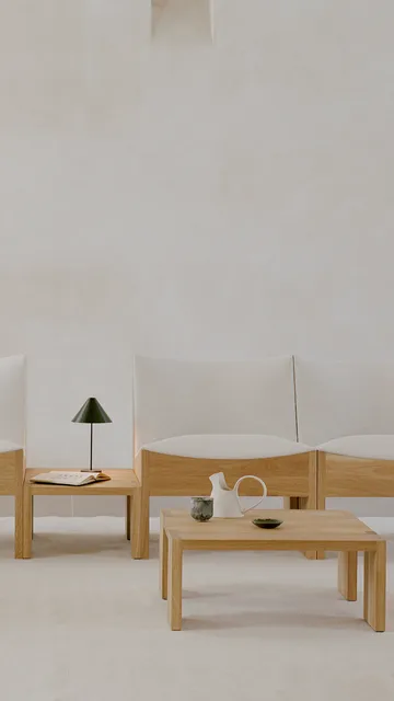 Tennon 咖啡桌 - 自然木色, 61x43 cm - New Works