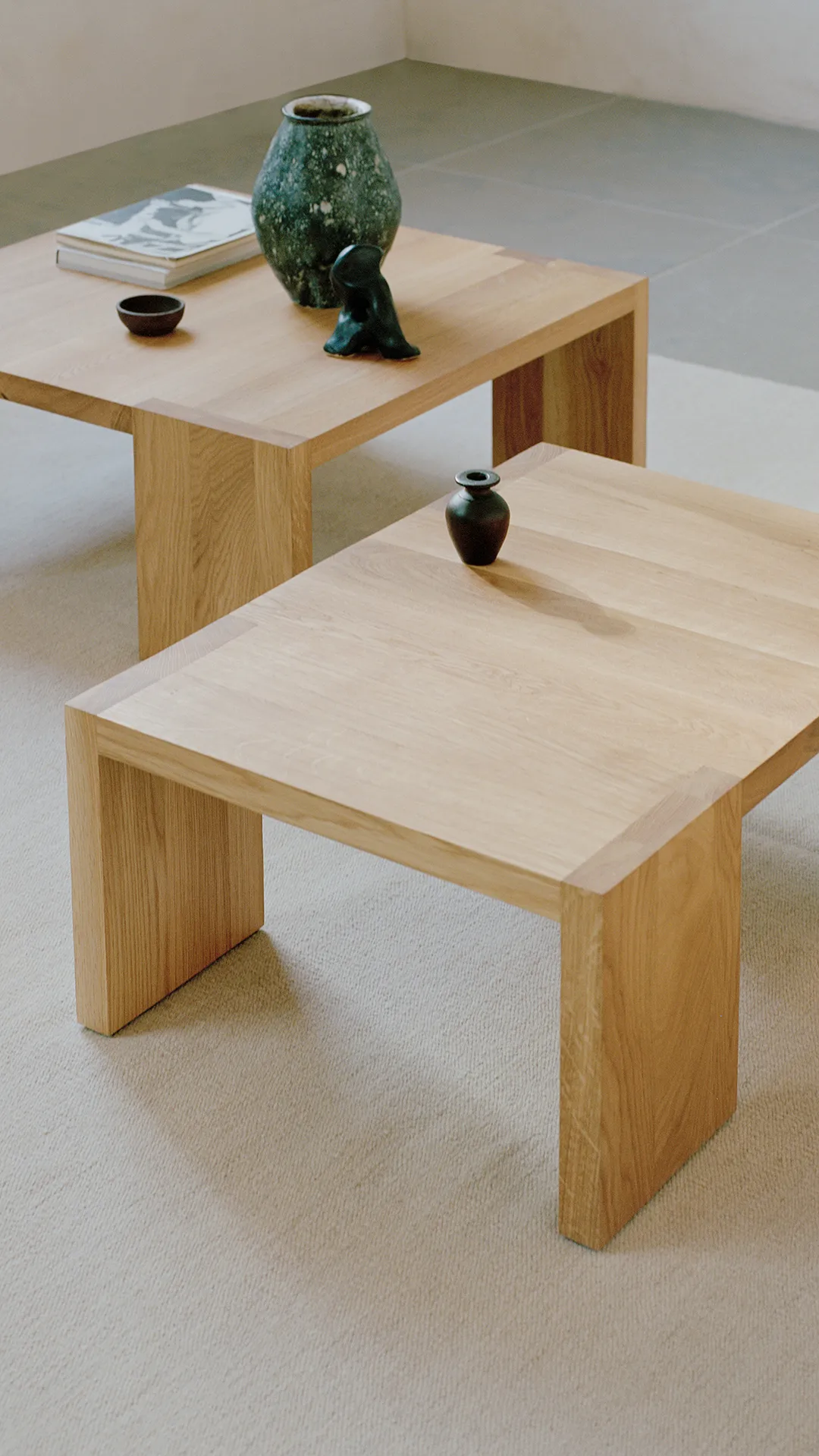 Tennon 咖啡桌, 自然木色, 61x43 cm New Works