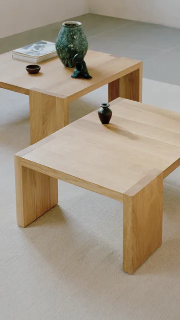Tennon 咖啡桌 - 自然木色, 61x61 cm - New Works