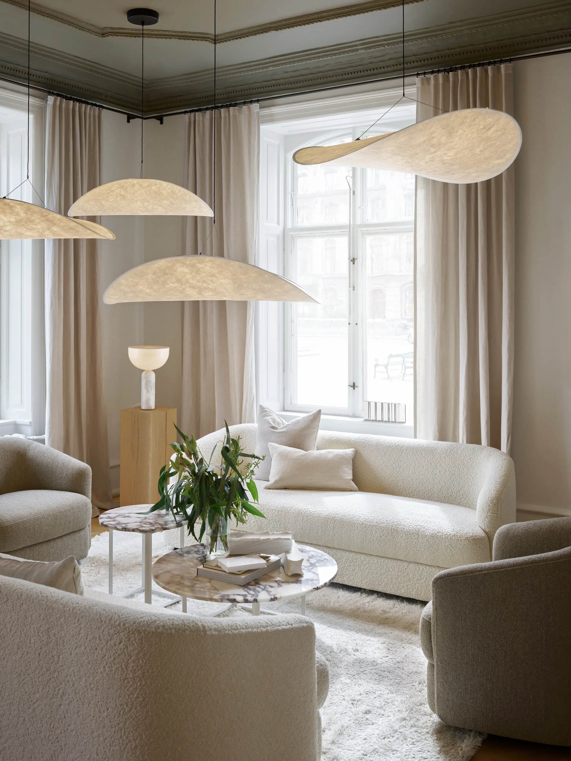 Tense 吊灯 薯片灯/云朵灯 , 白色, Ø90 New Works