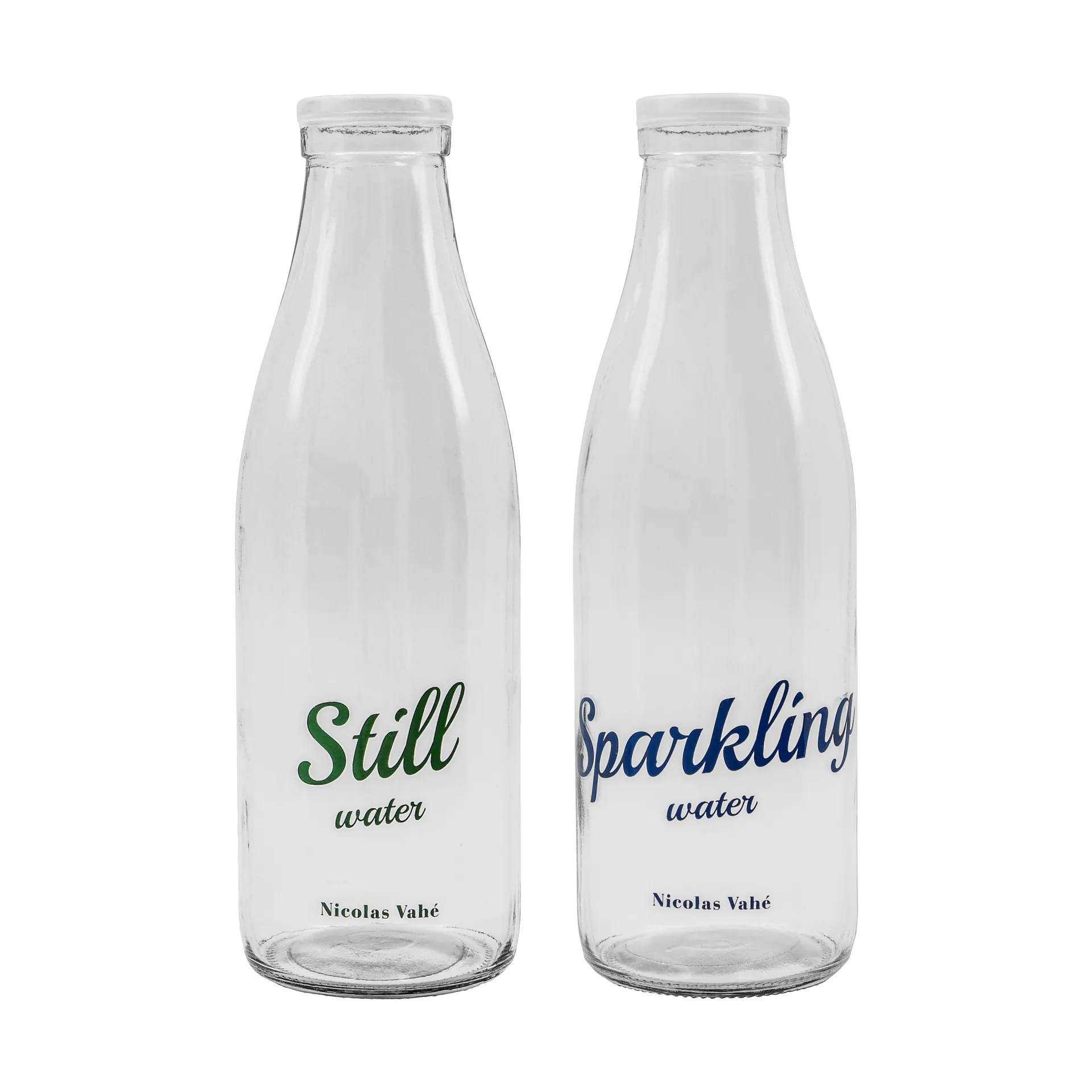 Bottle （含盖子） 1 L, 2件, Still-Sparkling Nicolas Vahé